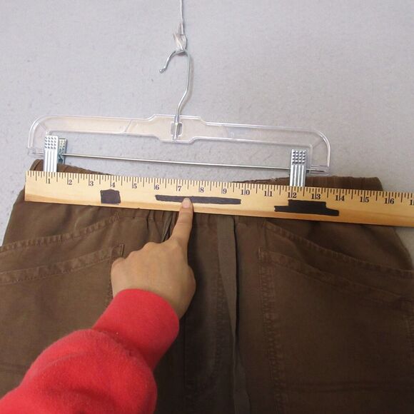 Pilcro Anthropologie Jogger Pants Brown Linen Lyocel Pockets Relaxed Fit - Picture 5 of 16